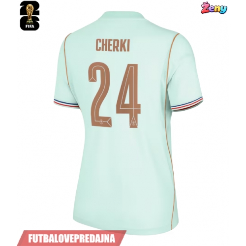 Lacne Ženy Futbalové dres Francúzsko Rayan Cherki #24 MS 2026 Krátky Rukáv - Preč